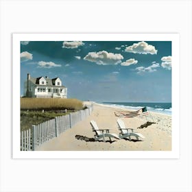 Beach House 3 Art Print