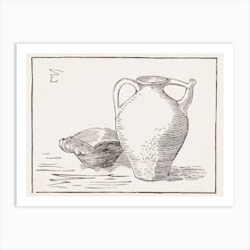 Woodcut Still Life, Can And Ashtray, Julie De Graag Art Print