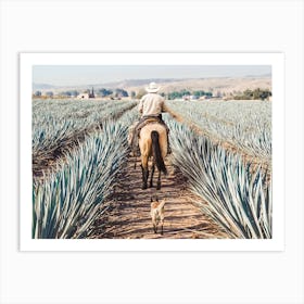 Tequila Farm Scenery Art Print
