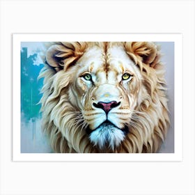 Lion Painting 99 Art Print