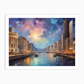 Chicago River Art Print