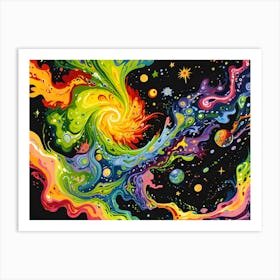 Galaxy Painting 5 Art Print