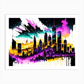 Cityscape Painting Art Print