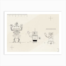Robots Art Print
