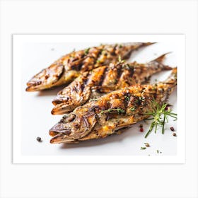 Grilled Fish Art Print