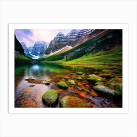 Rocky Mountain Lake Art Print