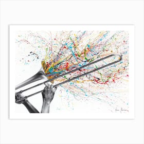 Trombone Solo Art Print