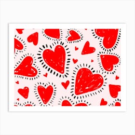 Heart Painting Art Print