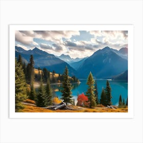 Lake In The Mountains Art Print