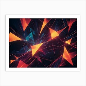 Abstract Triangles 1 Art Print