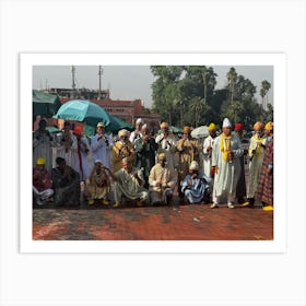 Group Of People Posing Art Print