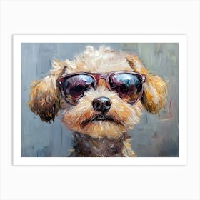 Doodle Wearing Sunglasses 4 Art Print