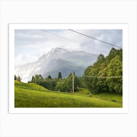 Mountain Landscape In Norway Art Print