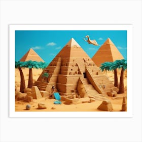 Egyptian Pyramids Art Print