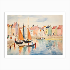 Fishermans Harbour 2 Art Print