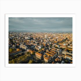 Photo Cityscape of Milan City Art Print