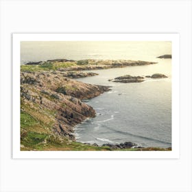 Irish Cliffs Summer Sea Landscape Art Print