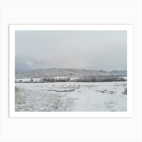 Snowy Landscape Art Print