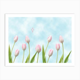 Pink Tulips 1 Art Print