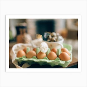 Eggs In A Carton 24 Art Print