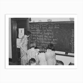 Rural Schoolchildren And Teacher, Williams County,North Dakota By Russell Lee Art Print