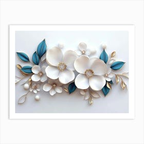 Paper Flower Wall Art 26 Art Print