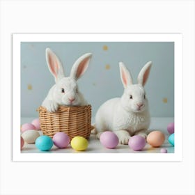 Easter Bunnies Art Print