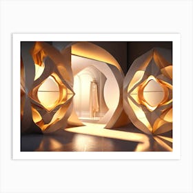 Room With Mirrors Art Print