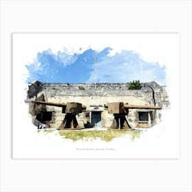 Alexandra Battery, Bermuda, Caribbean Art Print