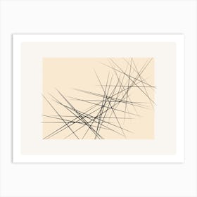 Bohemian Abstract Lines 2 Art Print