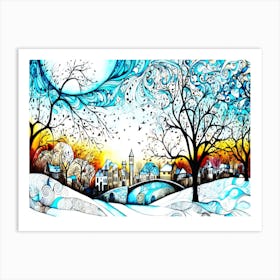 Winter Aesthetic - Winter Landscape Art Print