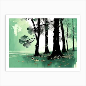 Trees In The Forest 4 Art Print