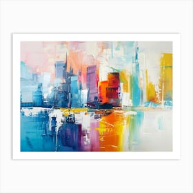 abstract New York cityscape 2 Art Print