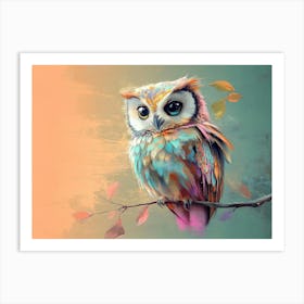 Owl Abstract 3 Art Print