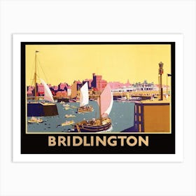 Port In Bridlington, England Art Print