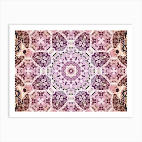 Purple Abstraction Pattern Art Print