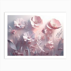 Paper Flowers 117 Art Print