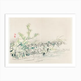 Bulrush, Kōno Bairei Art Print