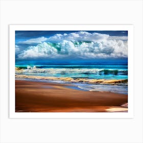 Sand And Waves Art Print