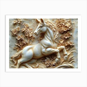 Beautiful 3d Animal 2 Art Print