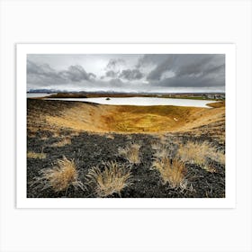Pseudocrater at Myvatn in Iceland Art Print
