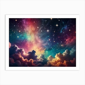 Colorful Clouds In The Sky Art Print