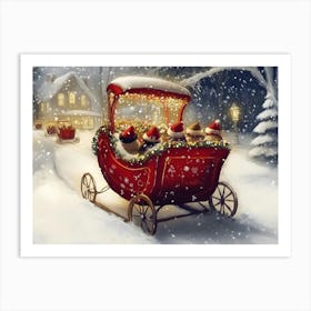 Santa'S Sleigh 2 Art Print