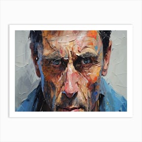 Man With Blue Eyes Art Print