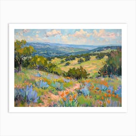 Western Landscapes Texas Hill Country 1 Art Print