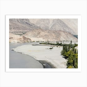 Indus River In Pakistan Art Print