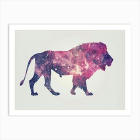 Lion In Space 1 Art Print