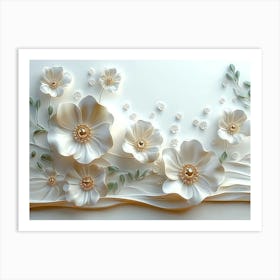 Paper Flowers 60 Art Print