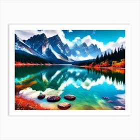 Mountain Lake 50 Art Print