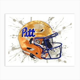 Pittsburgh Panthers NCAA Helmet Poster Art Print